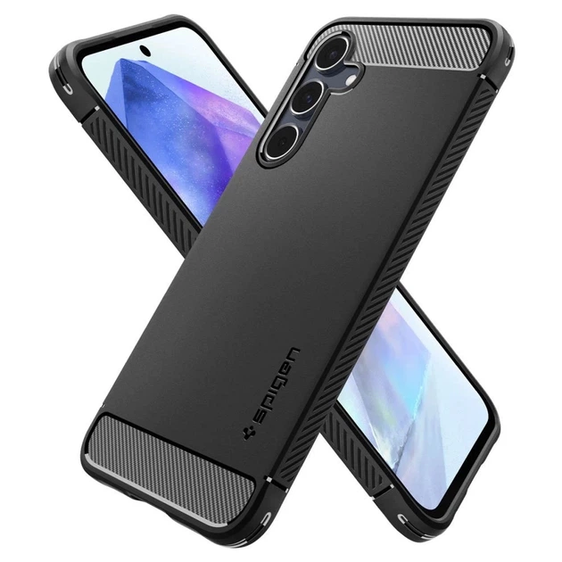 Чехол Spigen Rugged Armor для Samsung Galaxy A55 5G (A556) Black Matte (ACS07500) - изображение 8