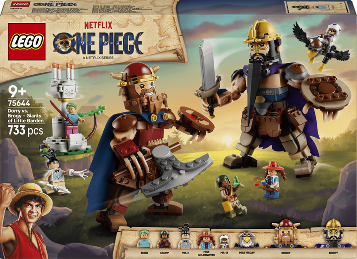 Конструктор LEGO One Piece Доррі проти Броґі: гіганти Малого Саду 733 деталі (75644) - Фото 1 Конструктор LEGO One Piece Доррі проти Броґі: гіганти Малого Саду 733 деталі (75644) - зображення 1