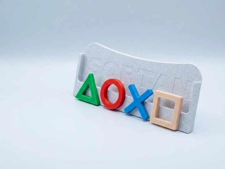 Держатель/Подставка для Playstation Portal — Стиль "PLAY ICONS" белая - изображение 4