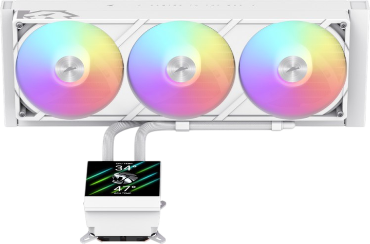 Водяное охлаждение Gamemax Glacier 360 LCD ARGB White - изображение 3