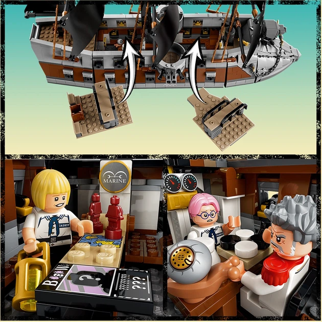 Конструктор LEGO One Piece Морський бойовий корабель Ґарпа 1705 деталей (75646) - Фото 3 Конструктор LEGO One Piece Морський бойовий корабель Ґарпа 1705 деталей (75646) - зображення 3