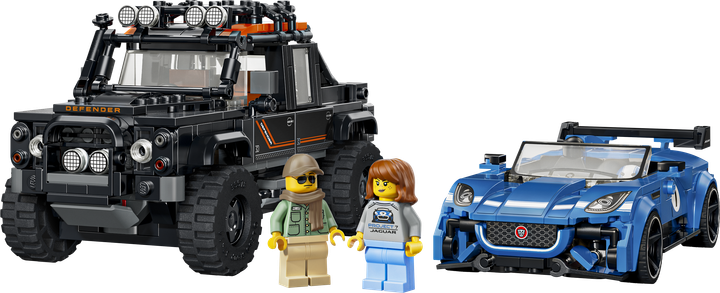 Конструктор LEGO Speed Champions Jaguar Project 7 та Land Rover Defender 740 деталей (77264) - Фото 2 Конструктор LEGO Speed Champions Jaguar Project 7 та Land Rover Defender 740 деталей (77264) - зображення 2