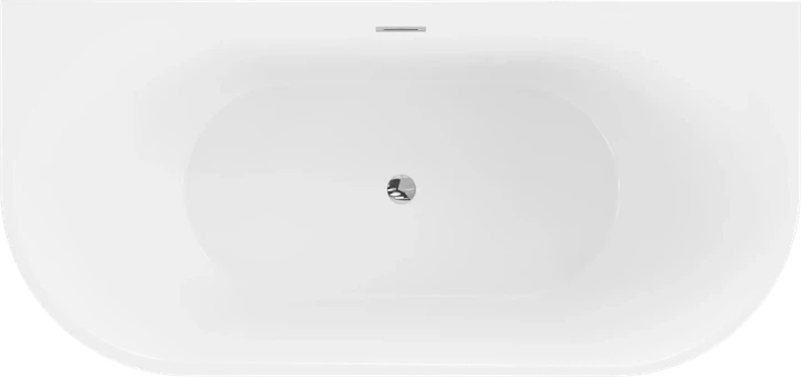 Отдельностоящая настенная ванна Mexen Oval 140 x 75 см белая - изображение 5