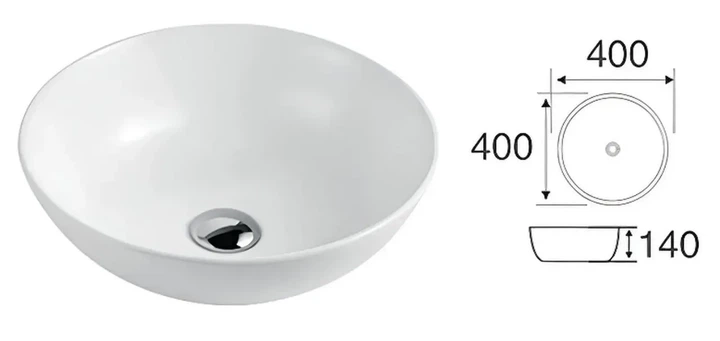 Умивальник круглый накладной Perla Imir PST68601 - изображение 2