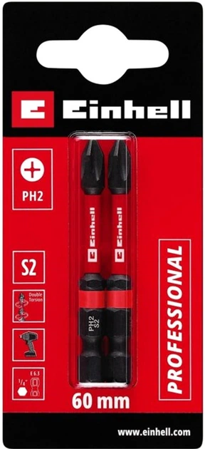 Zestaw bitów skrętnych Einhell PX2 2 szt (49132130) - Zdjęcie 1 Zestaw bitów skrętnych Einhell PX2 2 szt (49132130) - obraz 1