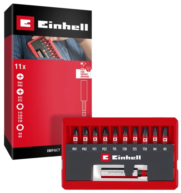 Zestaw bitów Einhell Pocket Cassette 11 szt (49118673) - Zdjęcie 1 Zestaw bitów Einhell Pocket Cassette 11 szt (49118673) - obraz 1