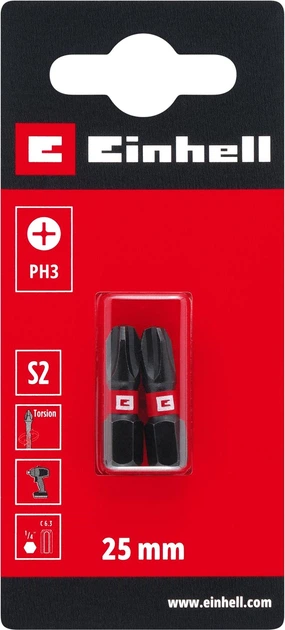 Zestaw bitów skrętnych Einhell PH3 S2 2 szt (49131030) - Zdjęcie 1 Zestaw bitów skrętnych Einhell PH3 S2 2 szt (49131030) - obraz 1