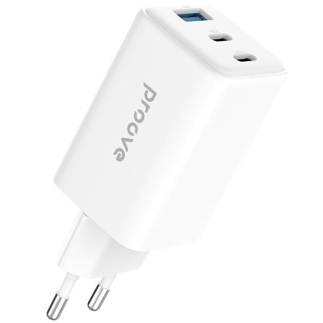 Мережевий зарядний пристрій Proove Pocket GaN 65W USB/2хType-C білий (WCPG65121202) - зображення 5