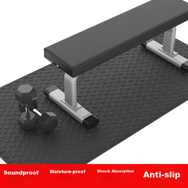 Профессиональный коврик для беговой дорожки Chishang, влагостойкий напольный коврик, шумопоглощающая подкладка, амортизирующий коврик, утолщенный звукоизолирующий коврик для беговой дорожки. - изображение 10