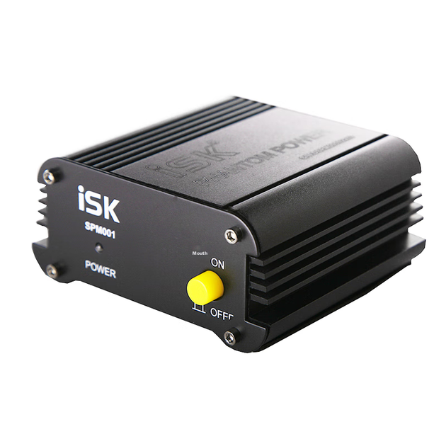 Фантомное питание ISK 48 В SPM001, профессиональный конденсаторный источник питания для микрофона 48 В, предназначенный для мобильных телефонов, компьютеров, звуковых карт, пения, прямых трансляций, записи и дубляжа. - изображение 5
