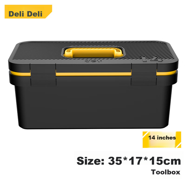 Ящик для инструментов Deli Home пластиковый 14" органайзер DL432814 - изображение 5