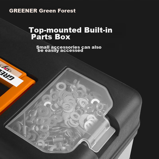 Ящик GREENER 20" для інструментів нержавіюча сталь, двоярусний, для дому - Фото 7 Ящик GREENER 20" для інструментів нержавіюча сталь, двоярусний, для дому - зображення 7