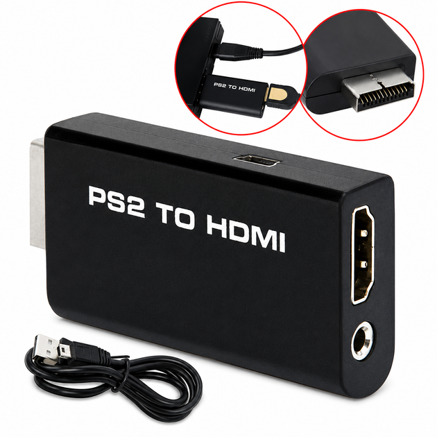 Компонентний перехідник PS2 to HDMI для PS2 PlayStation 2 та 3 (PS2HDMI) 77618 - Фото 3 Компонентний перехідник PS2 to HDMI для PS2 PlayStation 2 та 3 (PS2HDMI) 77618 - изображение 3