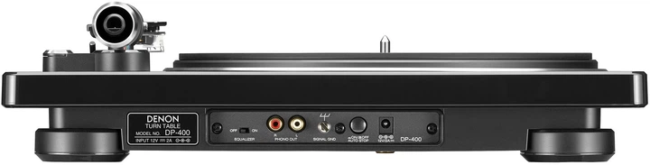 Напівавтоматичний вініловий програвач із вбудованим фоноректором Denon DP-400 Black - зображення 3