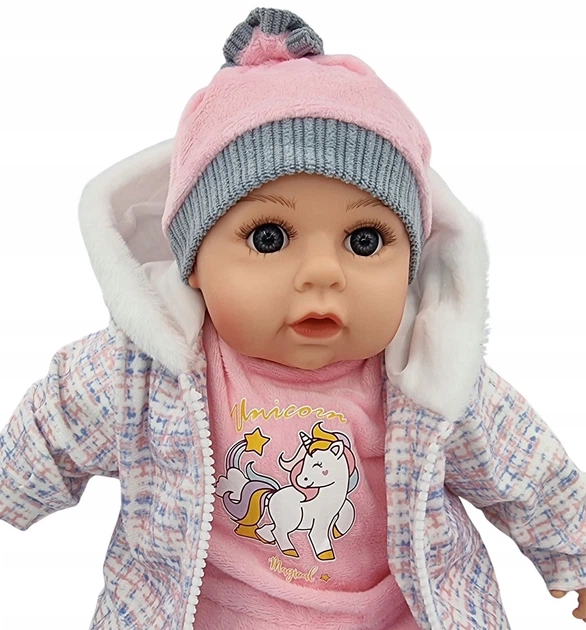 Пупс MarioToys розмовляє та співає польською мовою + пустушка + пляшечка 45 см (568) - зображення 5