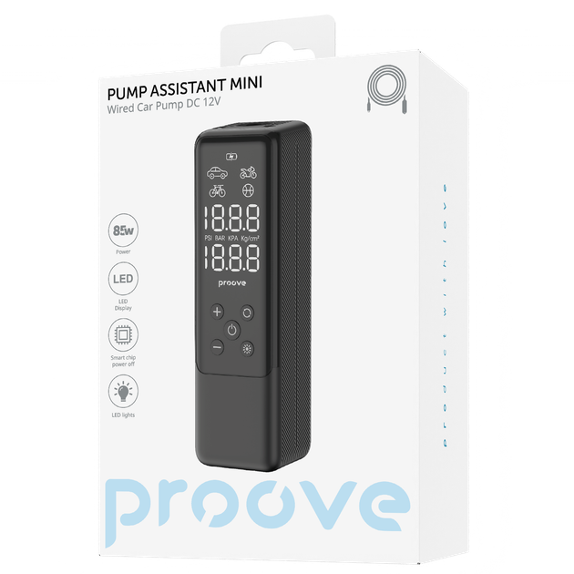 Автомобильный насос Proove Pump Assistant Mini 85W black (PPAM85010901) - Фото 4 Автомобильный насос Proove Pump Assistant Mini 85W black (PPAM85010901) - изображение 4