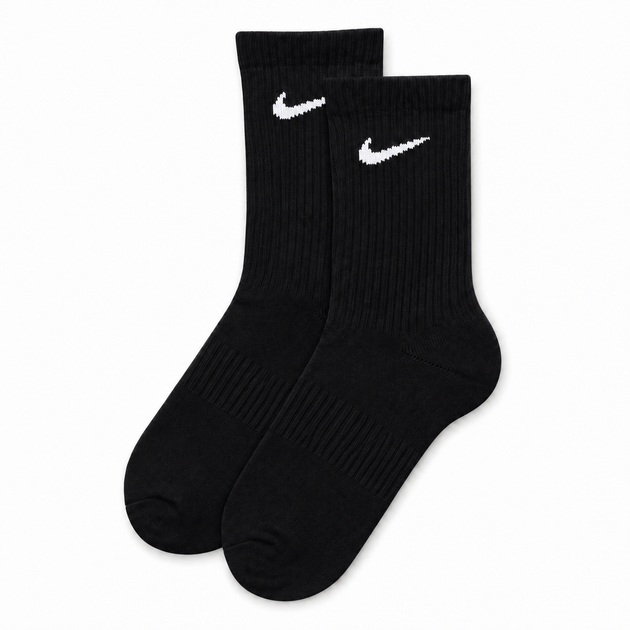 Носки Nike 12 пар размер 36-39 высокие спортивные черные с белым логотипом длинные носки для тренировок, прогулок, бега, школы - изображение 6