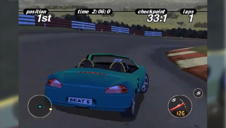 Гра Sony PlayStation 1 Porsche Challenge Europe Англійська Версія Б/У - зображення 4