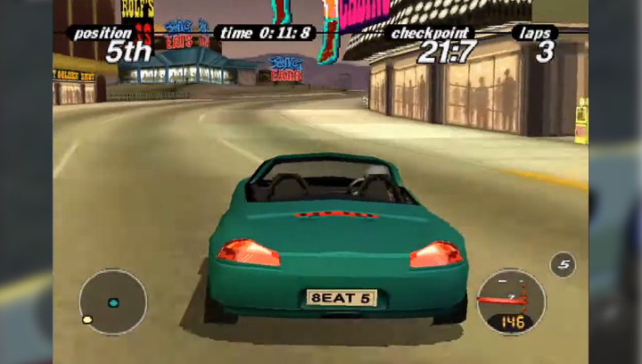 Гра Sony PlayStation 1 Porsche Challenge Europe Англійська Версія Б/У - зображення 5
