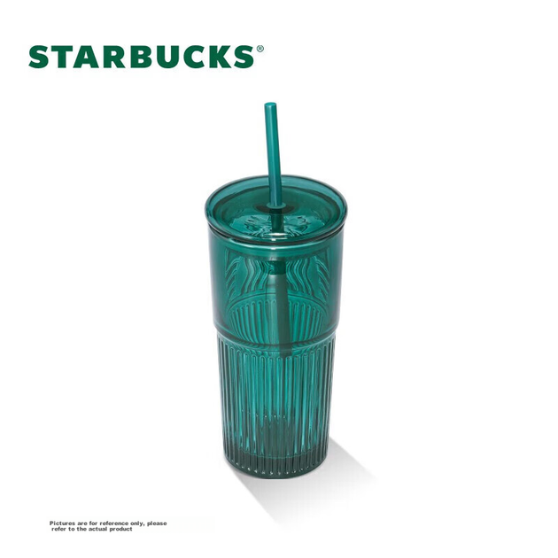 Стакан Starbucks Goddess темно-зелений з трубочкою, 550 мл, ретро - Фото 8 Стакан Starbucks Goddess темно-зелений з трубочкою, 550 мл, ретро - зображення 8