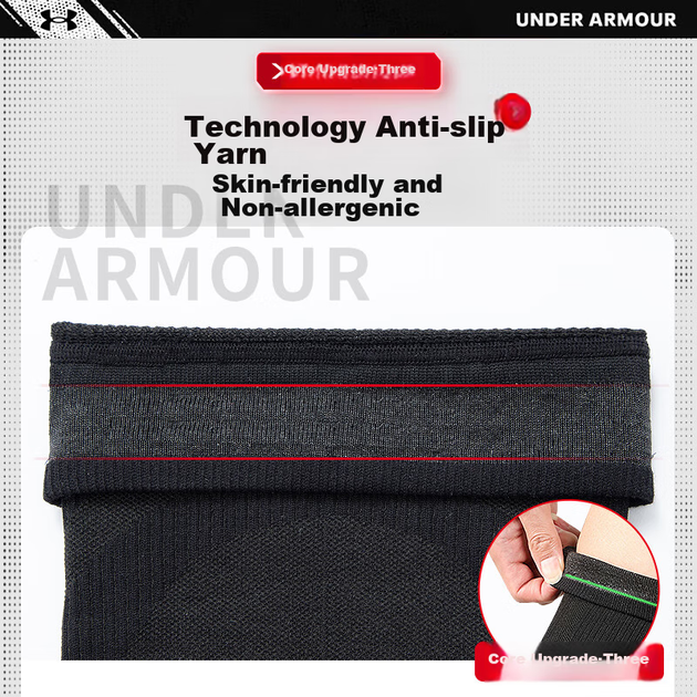 Наколінник Under Armour спортивний зігрівальний, унісекс, розмір XL - зображення 6