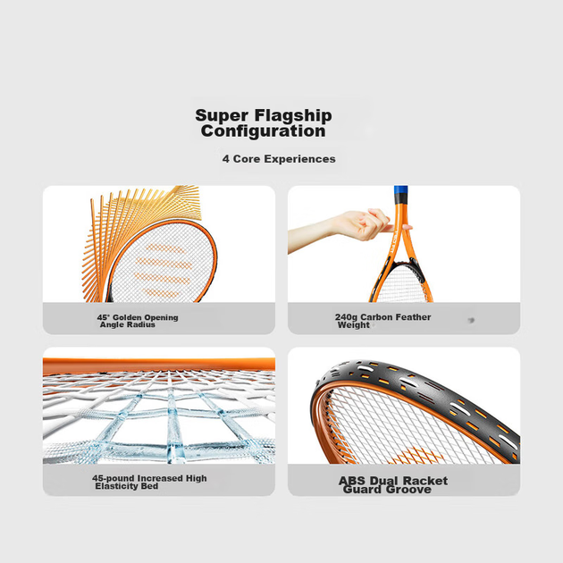 Тренажер для отскока мяча FEIERDUN FED Tennis Rebound Trainer, теннисная ракетка для начинающих, со струнами, подходит для взрослых и детей, комплект для родителей и детей. - изображение 10