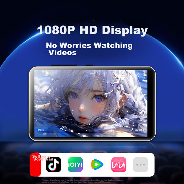 Плеєр FAMUE BF66 розумний MP3/MP4 з Wi-Fi Android 14, 6+128 ГБ - зображення 6