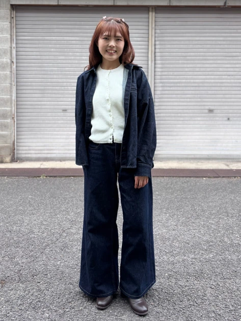 Рубашка джинсовая женская UNIQLO 827243775 M Синяя (1159862317) - изображение 6