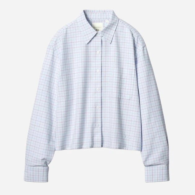 Рубашка женская UNIQLO 491596349 XL Голубая (1159862495) - изображение 16
