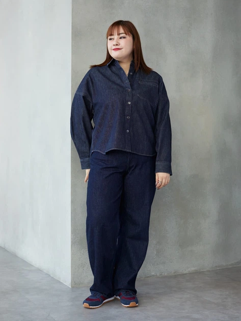 Рубашка джинсовая женская UNIQLO 827243775 M Синяя (1159862317) - изображение 14