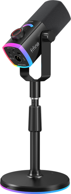 Мікрофон динамічний Fifine AM8PROS XLR/USB Black - Фото 4 Мікрофон динамічний Fifine AM8PROS XLR/USB Black - изображение 4