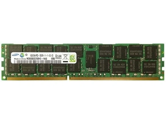 Оперативна пам'ять Samsung 16GB PC3-12800R / DDR3 / 1600MHz / ECC Reg / M393B2G70QH0 - Б/У - Фото 1 Оперативна пам'ять Samsung 16GB PC3-12800R / DDR3 / 1600MHz / ECC Reg / M393B2G70QH0 - Б/У - изображение 1