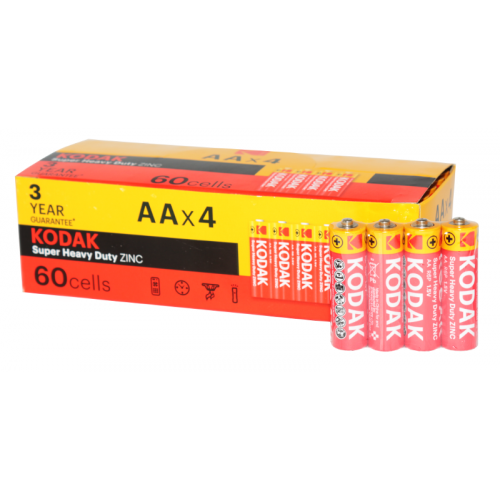 Батарейки AA Пальчикові KODAK R6 Сольові 60шт/уп - зображення 2