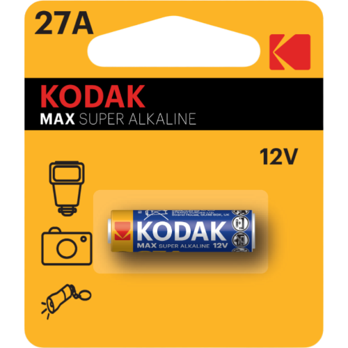 Батарейка Kodak 27A 12V 1шт - Фото 1 Батарейка Kodak 27A 12V 1шт - изображение 1