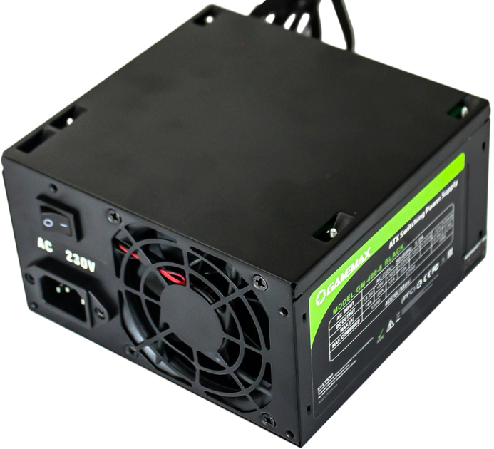 Блок живлення GameMax GM-400-8CM 400W Black (GM-400-8CM Black) - изображение 3