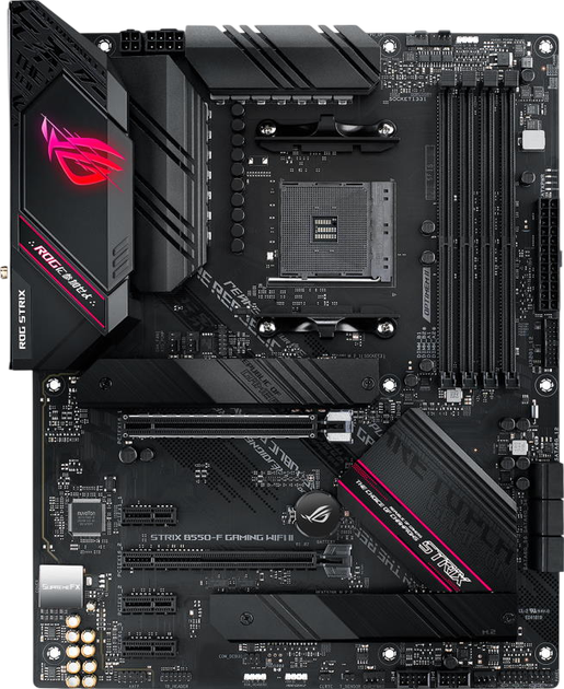 Материнська плата Asus B550-F ROG Strix Gamig Wi-Fi II Socket AM4 (ROG STRIX B550-F GAMING WIFI II) - Фото 1 Материнська плата Asus B550-F ROG Strix Gamig Wi-Fi II Socket AM4 (ROG STRIX B550-F GAMING WIFI II) - зображення 1