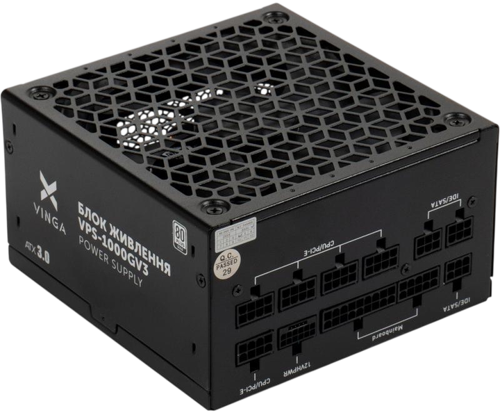 Блок питания Vinga VPS Gold V3 1000W 80+ Gold (VPS-1000GV3) - изображение 5