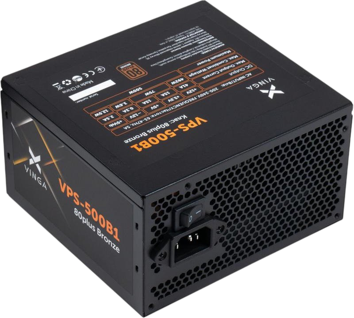 Блок живлення Vinga VPS Bronze B1 500W 80+ Bronze (VPS-500B1) - зображення 2