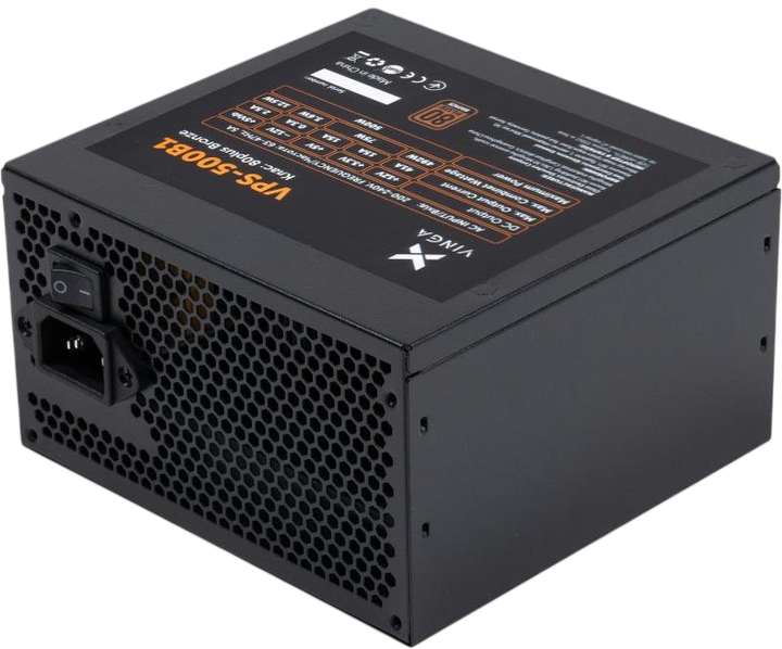Блок живлення Vinga VPS Bronze B1 500W 80+ Bronze (VPS-500B1) - зображення 5