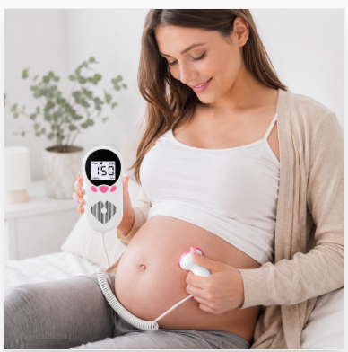 Доплер для вагітних Fetal Doppler | Вимірювач серцевого ритму дитини та прослуховування серцебиття плода - зображення 2