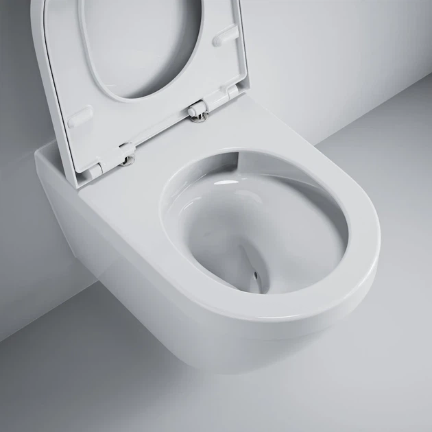 Инсталляция Grohe Rapid SL Solido 38971000 + панель смыва Skate Cosmopolitan 38732000 хром + унитаз подвесной Euro Ceramic 102509SH00 Rimless Tornado с сиденьем Soft Close дюропласт (SET509SH971) - Фото 8 Инсталляция Grohe Rapid SL Solido 38971000 + панель смыва Skate Cosmopolitan 38732000 хром + унитаз подвесной Euro Ceramic 102509SH00 Rimless Tornado с сиденьем Soft Close дюропласт (SET509SH971) - изображение 8