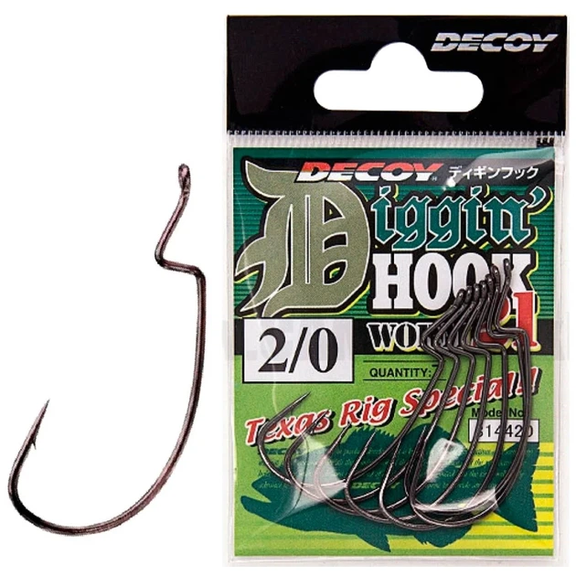 Крючок Decoy Worm21 Digging Hook #5/0 (4 шт/уп) - Фото 1 Крючок Decoy Worm21 Digging Hook #5/0 (4 шт/уп) - изображение 1