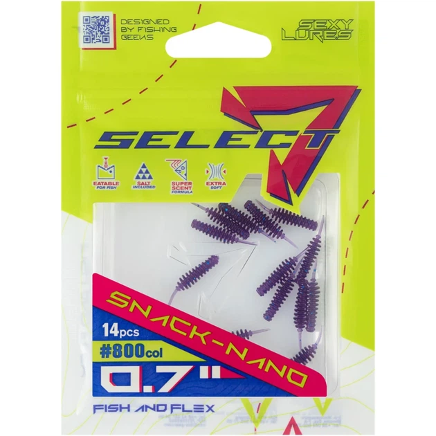 Силикон Select Snack Nano 0.7" #800 (14 шт/уп) - изображение 2