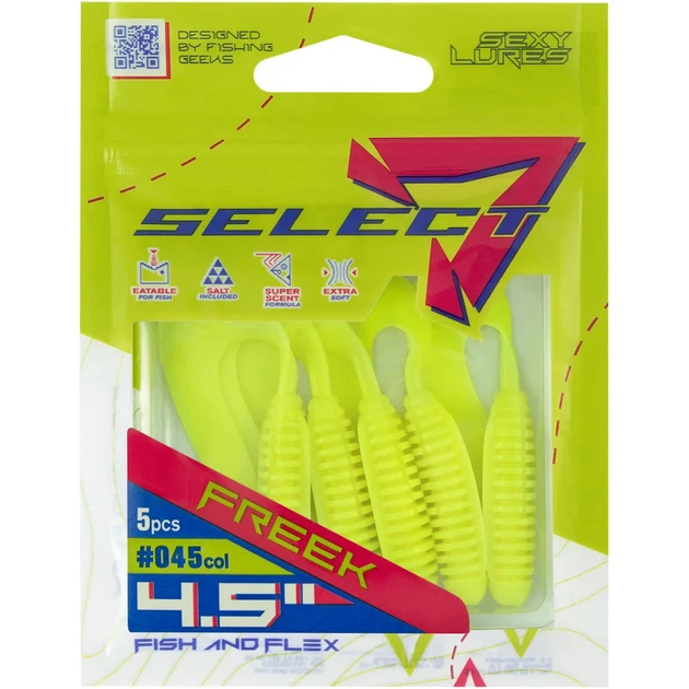 Силікон Select Freek 4.5" #045 FE (5 шт/уп) - Фото 2 Силікон Select Freek 4.5" #045 FE (5 шт/уп) - зображення 2