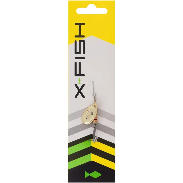 Блешня X-Fish Stark №1 2.5g Gold - Фото 2 Блешня X-Fish Stark №1 2.5g Gold - зображення 2