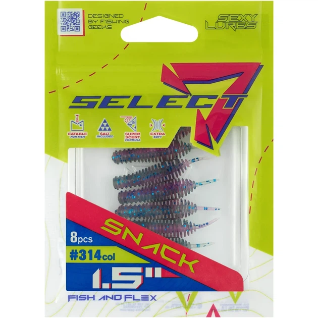 Силікон Select Snack 1.5" #314 FE (8 шт/уп) - Фото 2 Силікон Select Snack 1.5" #314 FE (8 шт/уп) - зображення 2