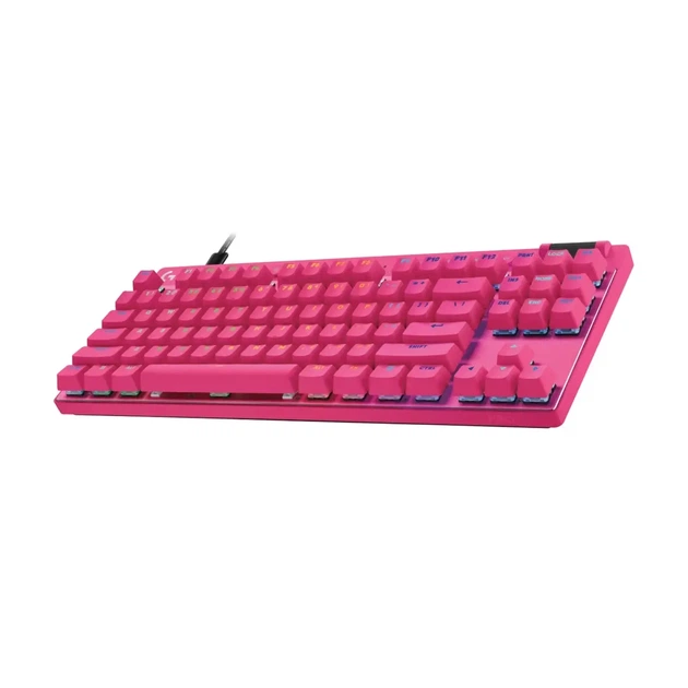 Клавіатура Logitech G PRO X TKL RAPID Wired Gaming Linear USB UA Magenta (920-013253) - изображение 3