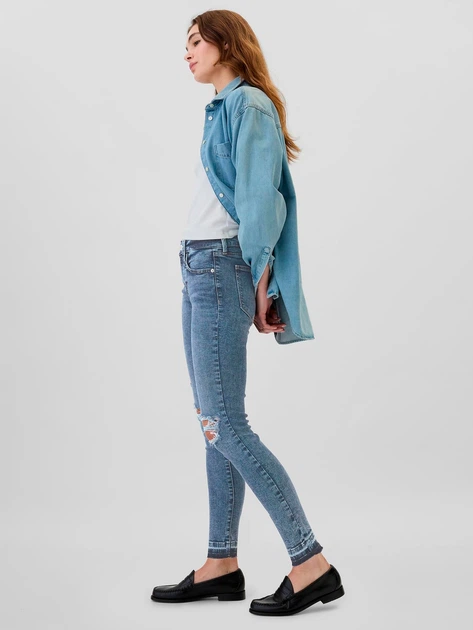 Джинсы Skinny женские GAP 773112682 16 Синие (1159861629) - Фото 3 Джинсы Skinny женские GAP 773112682 16 Синие (1159861629) - изображение 3