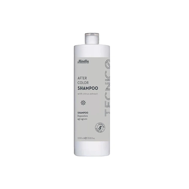 Шампунь для волосся після фарбування з екстрактом цитрусів Mirella Tecnico After Color Shampoo 1000 мл - Фото 1 Шампунь для волосся після фарбування з екстрактом цитрусів Mirella Tecnico After Color Shampoo 1000 мл - изображение 1
