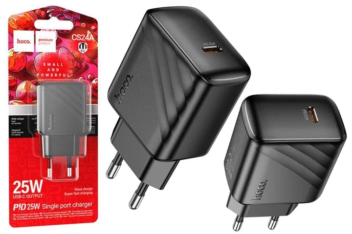 Зарядний пристрій HOCO CS24A PD25W + QC3.0 - Фото 1 Зарядний пристрій HOCO CS24A PD25W + QC3.0 - зображення 1